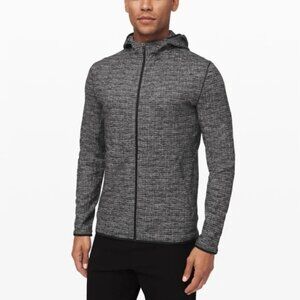 Lululemon Surge Warm Full Zip Men Size M In Black/White Hoodie Jacket